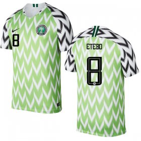 Wholesale Cheap Nigeria #8 Etebo Home Soccer Country Jersey