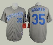 Wholesale Cheap Royals #35 Eric Hosmer Grey Road Cool Base Stitched MLB Jersey