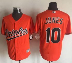 Wholesale Cheap Orioles #10 Adam Jones Orange New Cool Base Stitched MLB Jersey