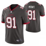 Wholesale Cheap Men's Tampa Bay Buccaneers #91 Benning Potoa'e Gray Vapor Untouchable Limited Stitched Jersey