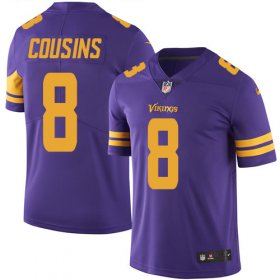 Wholesale Cheap Nike Vikings #8 Kirk Cousins Purple Men\'s Stitched NFL Limited Rush Jersey