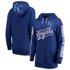 Wholesale Cheap Kansas City Royals G-III 4Her by Carl Banks Women\'s Extra Innings Pullover Hoodie Royal