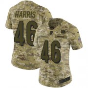Wholesale Cheap Nike Bengals #46 Clark Harris Camo Women's Stitched NFL Limited 2018 Salute to Service Jersey