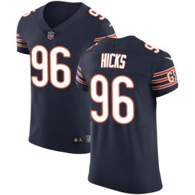 Wholesale Cheap Nike Bears #96 Akiem Hicks Navy Blue Team Color Men\'s Stitched NFL Vapor Untouchable Elite Jersey