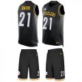 Wholesale Cheap Nike Steelers #21 Sean Davis Black Team Color Men's Stitched NFL Limited Tank Top Suit Jersey
