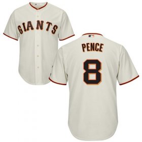 Wholesale Cheap Giants #8 Hunter Pence Cream Stitched Youth MLB Jersey
