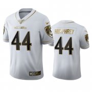 Wholesale Cheap Baltimore Ravens #44 Marlon Humphrey Men's Nike White Golden Edition Vapor Limited NFL 100 Jersey