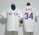 Wholesale Cheap Rangers #34 Nolan Ryan White Cool Base Stitched Youth MLB Jersey