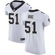 Wholesale Cheap Nike Saints #51 Cesar Ruiz White Men's Stitched NFL New Elite Jersey