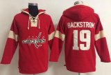 Wholesale Cheap Washington Capitals #19 Nicklas Backstrom Red Pullover NHL Hoodie