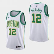 Wholesale Cheap Men's Boston Celtics #12 Grant Williams White City Nike Jersey