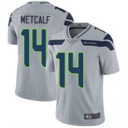 Wholesale Cheap Nike Seahawks #14 D.K. Metcalf Grey Alternate Men's Stitched NFL Vapor Untouchable Limited Jersey