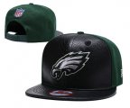 Wholesale Cheap NFL Philadelphia Eagles Team Logo Green Silver Adjustable Hat YD