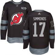 Wholesale Cheap Adidas Devils #17 Wayne Simmonds Black 1917-2017 100th Anniversary Stitched NHL Jersey