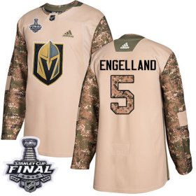 Wholesale Cheap Adidas Golden Knights #5 Deryk Engelland Camo Authentic 2017 Veterans Day 2018 Stanley Cup Final Stitched NHL Jersey