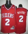 Wholesale Cheap Philadelphia 76ers #2 Moses Malone Red Swingman Throwback Jersey