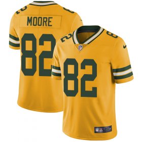 Wholesale Cheap Nike Packers #82 J\'Mon Moore Yellow Men\'s Stitched NFL Limited Rush Jersey