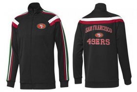 Wholesale Cheap NFL San Francisco 49ers Heart Jacket Black_1