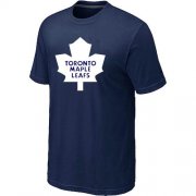 Wholesale Cheap Toronto Maple Leafs Big & Tall Logo Midnight Blue NHL T-Shirt