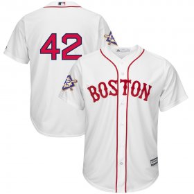 Wholesale Cheap Boston Red Sox #42 Majestic 2019 Jackie Robinson Day Official Cool Base Jersey White