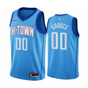 Wholesale Cheap Nike Rockets #00 Rodions Kurucs Blue NBA Swingman 2020-21 City Edition Jersey