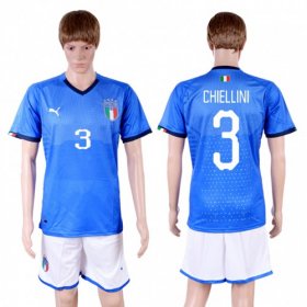 Wholesale Cheap Italy #3 Chiellini Home Soccer Country Jersey