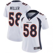 Wholesale Cheap Nike Broncos #58 Von Miller White Women's Stitched NFL Vapor Untouchable Limited Jersey