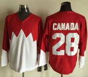 Wholesale Cheap Olympic CA. #28 Canada Red/White 1972 Commemorative CCM Stitched NHL Jersey