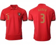Wholesale Cheap Men 2021 Europe Portugal home AAA version 3 soccer jerseys