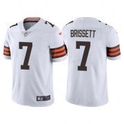 Wholesale Cheap Men's Cleveland Browns #7 Jacoby Brissett White Vapor Untouchable Limited Stitched Jersey