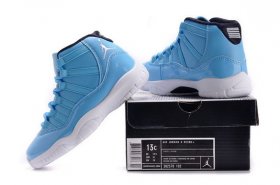 Wholesale Cheap Air Jordan 11 Boys&Girls Shoes Ultimate Gift Of Flight Blue/white