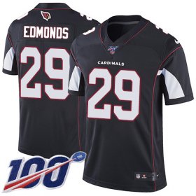 Wholesale Cheap Nike Cardinals #29 Chase Edmonds Black Alternate Men\'s Stitched NFL 100th Season Vapor Limited Jersey