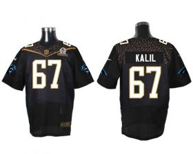 Wholesale Cheap Nike Panthers #67 Ryan Kalil Black 2016 Pro Bowl Men\'s Stitched NFL Elite Jersey