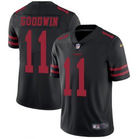 Wholesale Cheap Nike 49ers #11 Marquise Goodwin Black Alternate Men\'s Stitched NFL Vapor Untouchable Limited Jersey