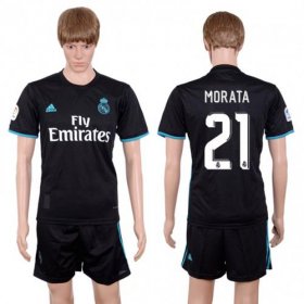 Wholesale Cheap Real Madrid #21 Morata Away Soccer Club Jersey