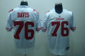 Wholesale Cheap 49ers #76 Anthony Davis White Stitched NFL Jersey