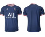 Wholesale Cheap Men 2021-2022 ClubParis Saint-Germainhome aaa version blue blank Soccer Jersey