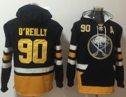 Wholesale Cheap Sabres #90 Ryan O'Reilly Navy Blue Name & Number Pullover NHL Hoodie