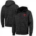 Wholesale Cheap Men's Tampa Bay Buccaneers G-III Sports by Carl Banks Heathered Black Discovery Sherpa Full-Zip Jacket