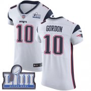 Wholesale Cheap Nike Patriots #10 Josh Gordon White Super Bowl LIII Bound Men's Stitched NFL Vapor Untouchable Elite Jersey