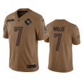 Men's Tennessee Titans #7 Malik Willis 2023 Brown Salute To Service Football Stitched Jersey