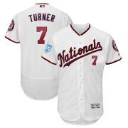 Wholesale Cheap Nationals #7 Trea Turner White 2019 Spring Training Flex Base Stitched MLB Jersey