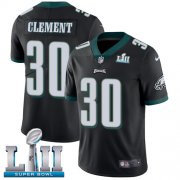 Wholesale Cheap Nike Eagles #30 Corey Clement Black Alternate Super Bowl LII Men's Stitched NFL Vapor Untouchable Limited Jersey