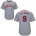Wholesale Cheap Angels of Anaheim #9 Tommy La Stella Grey New Cool Base Stitched MLB Jersey