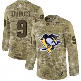 Wholesale Cheap Adidas Penguins #9 Pascal Dupuis Camo Authentic Stitched NHL Jersey