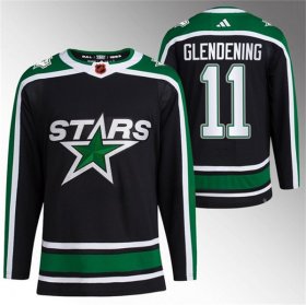 Wholesale Cheap Men\'s Dallas Stars #11 Luke Glendening Black 2022-23 Reverse Retro Stitched Jersey