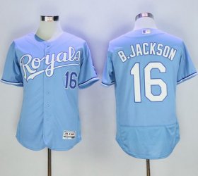 Wholesale Cheap Royals #16 Bo Jackson Light Blue Flexbase Authentic Collection Stitched MLB Jersey