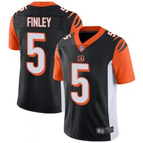 Wholesale Cheap Nike Bengals #5 Ryan Finley Black Team Color Men\'s Stitched NFL Vapor Untouchable Limited Jersey