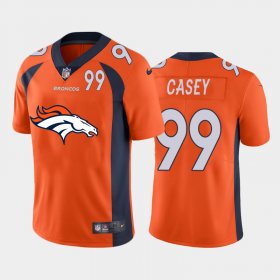 Wholesale Cheap Denver Broncos #99 Jurrell Casey Orange Men\'s Nike Big Team Logo Player Vapor Limited NFL Jersey