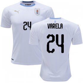 Wholesale Cheap Uruguay #24 Varela Away Soccer Country Jersey